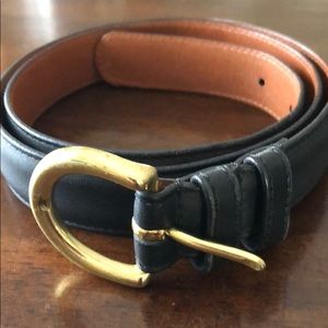 Coach Black leather belt